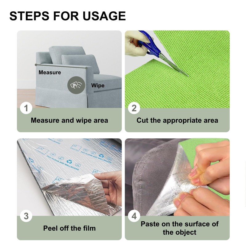 Cat Scratch Couch Furniture Protector, Adhesive Cat Scratch Pad Deterrent