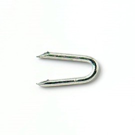 Merriway BH03723 (200g) Galvanised Netting Fencing Staple U-Nail, 25 mm (1 Inch) x 2.6 mm - Pack of 200g