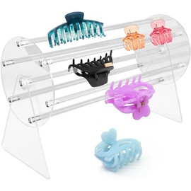 Hair Accessories Holder,Claw Clip Organizer,Acrylic Headband Holder,Hairband Display Stand, for Vanity Table Dressing Table and Beside Table for Women and Girls