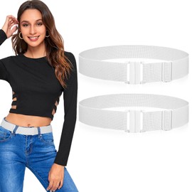 QESSUVNC Women's Adjustable Sling Belt, Waist Corset Strap for Dress, Jeans, JK Uniform