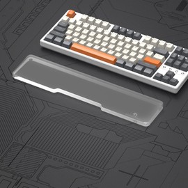 SELORSS Acrylic Keyboard Wrist Rest - TENKEYLESS (TKL) 80% Keyboard- Mechanical Keyboards Ergonomic Palm Rest for Computer Keyboard,Anti-Slip Base,Wrist Pad for Laptop,Office & Home-Easy Typing