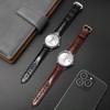 FOUUA Watch Strap for Omega Watch Straps Leather 19 mm