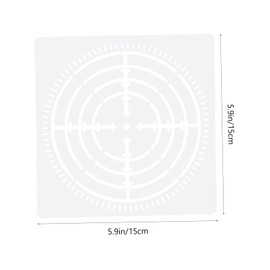 Operitacx 4 Sheets Decorative Stencils Decorative Mandala Dot Templates Painting Stencils Pet DIY Mandala Dot Templates