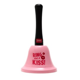 Legami - Campanella Ring for Kiss, Impugnatura ergonomica, Ø 7,5 cm, Tema Kiss