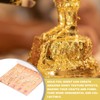 MECCANIXITY 25 Pcs Gold Leaf Sheets 5.5" x 5.5" Imitation