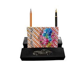 Tri GT6 Mk3 ref262 BLACK desk office tidy stores business cards pens pencil holder paper weight