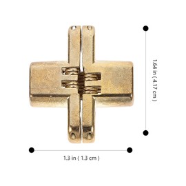 4 Pcs Wood gate Hinges Invisible Hinge Concealed Hinges Hidden Hinge Wooden Door Hinge Spring Hinges Mini Hinges Cabinet Hinge Drawer Hinges Invisible Cross Hinge Mute Dining Table