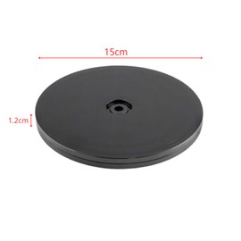 Rotating Table, Clay Tool, Hobby, Ceramic, Phone, 360° Rotation, Round, Tea/Fruit Storage, Condiment Stand, Small Items Organizer, For Kitchen Corner Cabinets, 5.9 inches (15 cm), Black