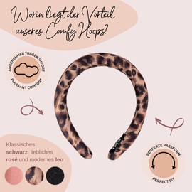 PARSA Beauty Comfy Hoop Powerful Leopatra - Leopard Print Headband - Hair Accessory - Headband Women