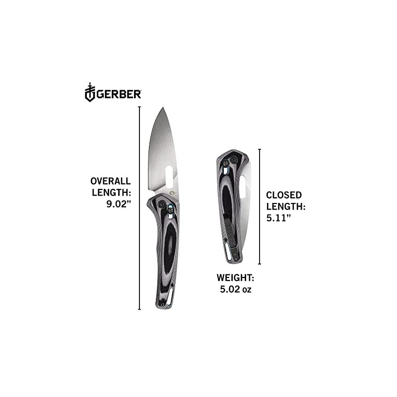 Gerber Gear Sumo EDC - Cuchillo de bolsillo plegable con