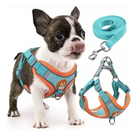 Pechera Arnés Para Perro Regulable Con Bandas Reflectivas