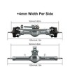 INJORA +4mm Planet Axles with Double Joint Shafts & Brass