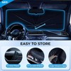 KDM Umbrella Style Windshield Sun Shade Fit for 2014-2024 Dodge