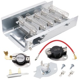 Dryer Heating Element Kit by SupHomie - Compatible with Whirlpool WED4800XQ0 WED4800XQ1 WED4800XQ3 WED4800XQ4 WED4800BQ1 WED4810EW1 WED4815EW0 WED4815EW1 WED4850BW0 WED4850BW1 WED4850HW0