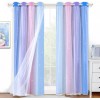 LUCINATIA 2piezas Cortinas Blackout Para Niños 132x214cm Con Estrellas