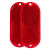Blazer B278SRW Red Oblong Reflector-1 Pair