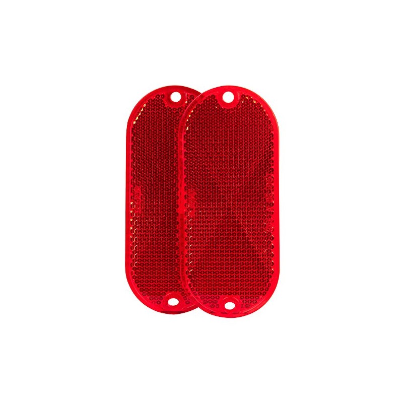 Blazer B278SRW Red Oblong Reflector-1 Pair