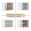 WEXCISE Portable Shoe Rack Organizer with Door, 48 Pairs Shoe