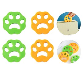 4 Pack Reusable Pet Hair Remover Brush – Lint & Hair Catcher, Clothes Fluff Remover, Lint Roller & Pet Hair Removal Pads for Laundry and Clothing