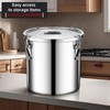 Verdeho stainless steel food storage containers with lids lock clips