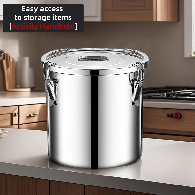 Verdeho stainless steel food storage containers with lids lock clips