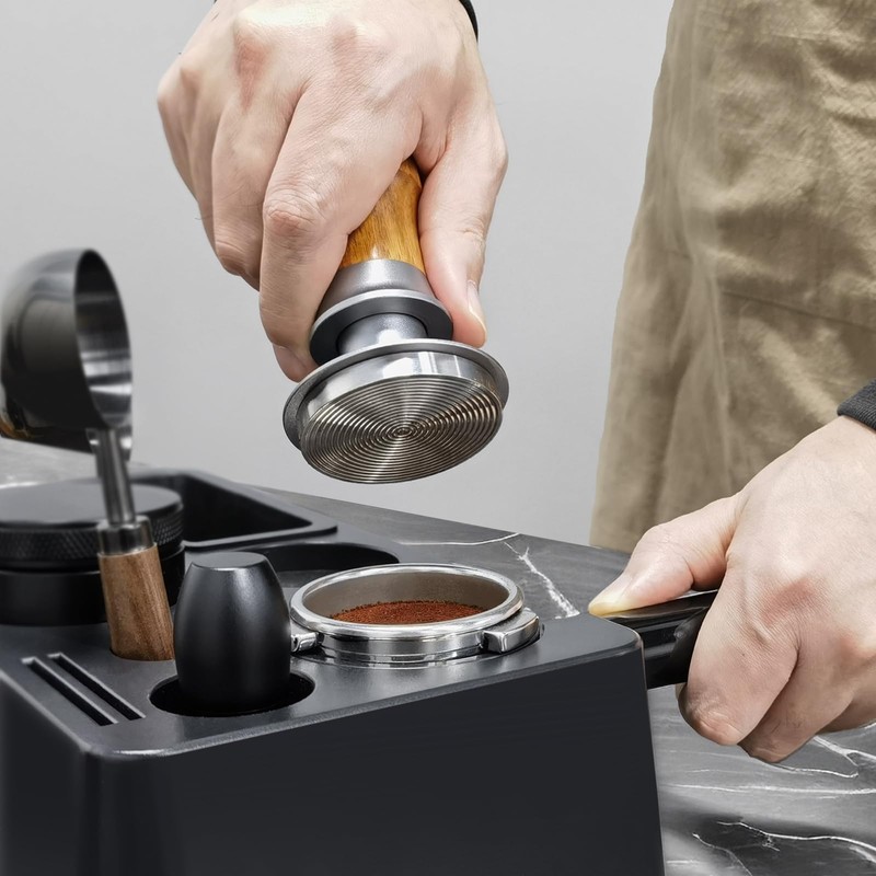 ceelatti 54mm Tamper, Spring Loaded Coffee Tamper 54mm, 30lbs Constant