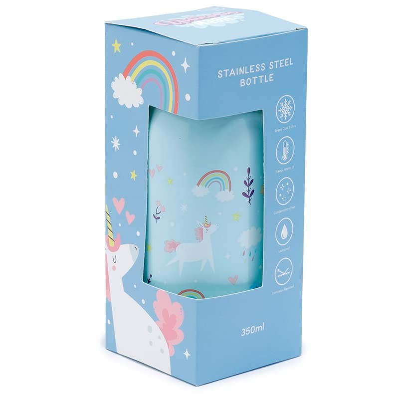 Puckator BOT219 Unicorn Magic Reusable Stainless Steel Hot & Cold