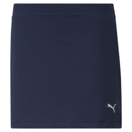 PUMA GOLF Girls' Solid Knit Skirt, Navy Blazer, Medium