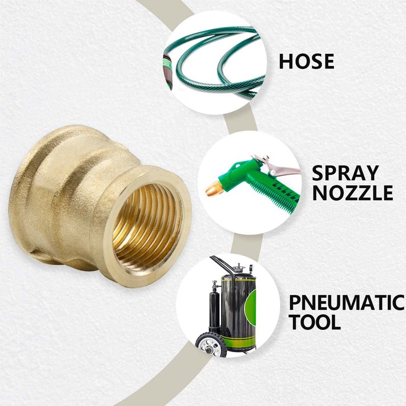 Bwintech 2 Pcs 3/4" Female to 1" Female BSP Thread