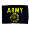 12x18 12"x18" U.S. Army Seal Crest Black Sleeve Polyester Flag