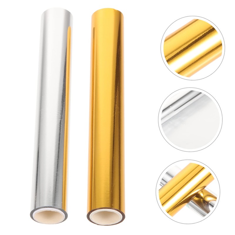 Zerodeko 2rolls Toner Reactive Foil Heat Transfer Foil Paper for