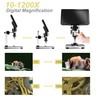 7Inch LCD Digital Microscope 1200X, HD Microscope Wired Remote Soldering