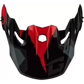 GMAX MX-96 SPLINTER VISOR W/SCREWS BLACK/RED G096014