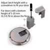 VACNEA Windproof Door Stopper, Heavy Duty Doorstops, Height Adjustable Mechanical