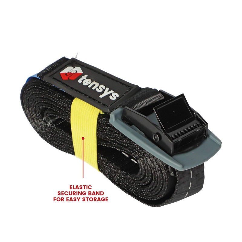 TENSYS - 6 pack - 25mm Cambuckle Tensioner Straps -