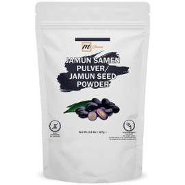 mGanna mGanna 100% natrliches Jamun-Samenpulver fr weiche, strahlende Haut und Gesundheitsanwendungen 0,5 lbs / 227 g