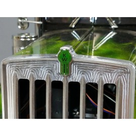 JP Garage 1.8cm Toy "KW" Kenworth Logo Emblem Sign Tamiya RC 1/14 King Grand Knight Hauler