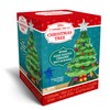 Joiedomi 7" Ceramic Christmas Tree with Green Base, Prelit Xmas