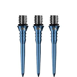 Mission Darts X2620 Titan Pro | 26mm Grooved Titanium Dart Tip Conversion Point Plain Blue