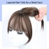 RPAEOY Clip-In Fringe Extensions, Natural Bangs, Clip-In Bangs, Real Hair,