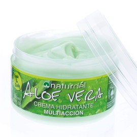 NATURDEL Aloe Vera Moisturising Cream Multifunctional Face and Body Daily Use Aloe Vera Organic Spanish Natural del Canary Islands 250ml