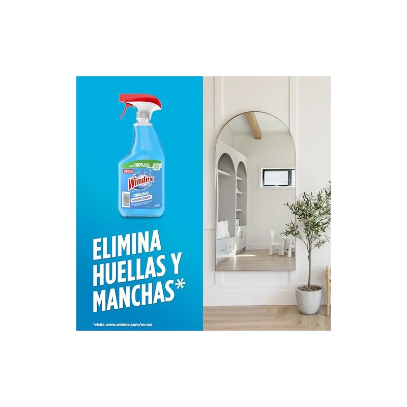 Windex Limpiador de Vidrios Atomizador 640 ml