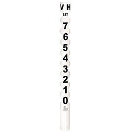 Tourna ScoreTube Tennis Net Post Score Keeper, White