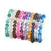 Africanbeads 5Pcs Mystic Mermaid Glass Bracelet with 8 mm Frosted