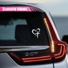 KITUREK Love Cross Sticker Decal, Love Heart Cross Stickers, Decal