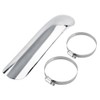 Steel Motorcycle Heat Shield Curve Exhaust Muffler Pipe Cover For