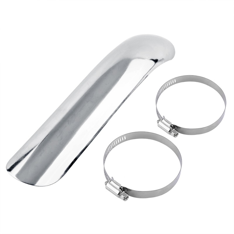 Steel Motorcycle Heat Shield Curve Exhaust Muffler Pipe Cover For