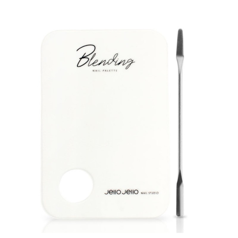 Jello Jello transparent acrylic nail palette spatula set / 젤로젤로