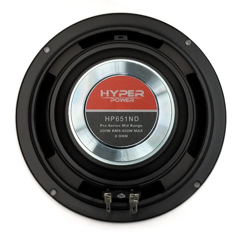 HyperPower 6.5" Neodymium HP651ND 200 Watt-RMS Pro Series Midrange Speaker,