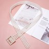 Barry.Wang 2pcs Pearl Belts Gift for Women Wedding Sash Belt